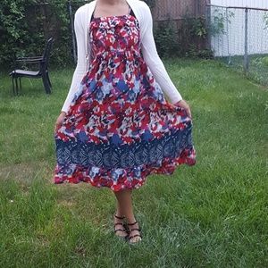 Floral Summer Midi Dress